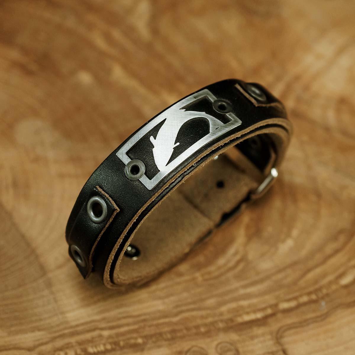 Sight Line Provisions Trout Bracelet in Horween Black